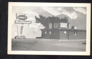 OKLAHOMA CITY OKLAHOMA ROUTE 66 GOODE'S RESTAURANT ADVERTISING POSTCARD