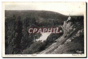 Old Postcard Arcy sur Cure Yonne Church