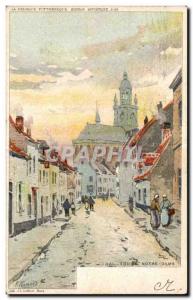 Old Postcard Belgium Hal Eglise Notre Dame