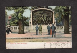 MA Shaw Memorial Boston Mass Massachusetts UDB Postcard