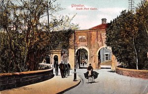South Port Gates Gibraltar Postcard.