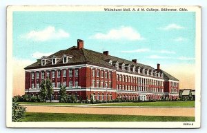 STILLWATER, OK Oklahoma ~ WHITEHURST HALL A & M College 1946 Postcard