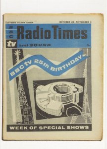 Radio Times BBC Magazine Northern Ireland 1961 Magazine Postcard