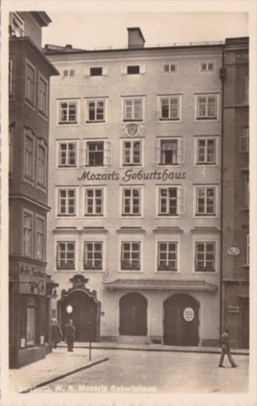 AUstria Salzburg Mozarts Geburtshaus Real Photo