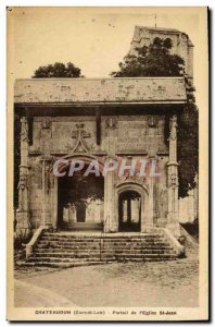 Old Postcard Chateaudun Portal Church St Jean