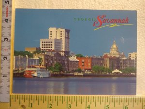 Postcard River Street, Savannah, Georgia