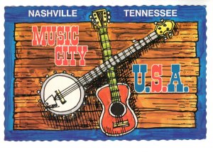 Bango and Guitar, Music City, Nashville, Tennessee, Musical Instruments