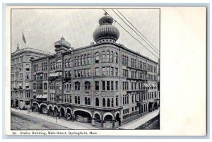 c1905 Fuller Building Main Street Springfield Massachusetts MA Vintage Postcard