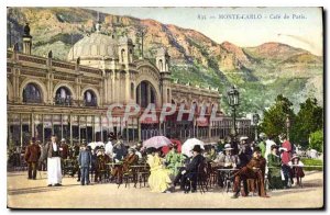 Old Postcard Monte Carlo Cafe de Paris