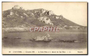 Old Postcard L & # 39Esterel Corniche & # 39Or The Holy Pilon And Massif Du C...