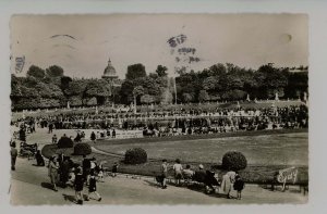 France - Paris. Luxembourg Garden Scene, Fountain  RPPC