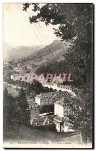 Old Postcard The Dauphine Uriage view of Chateau