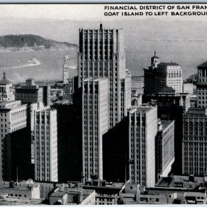 c1920s San Francisco, CA Financial Business District Downtown Litho Photo A164