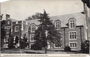 Lindenwood College Founded 1827 St. Charles MO Postcard PC556