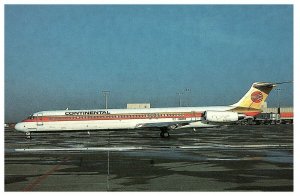 Continental Airlines McDonnell Douglas DC-9-32 MD-82 w/ Red Logo Postcard