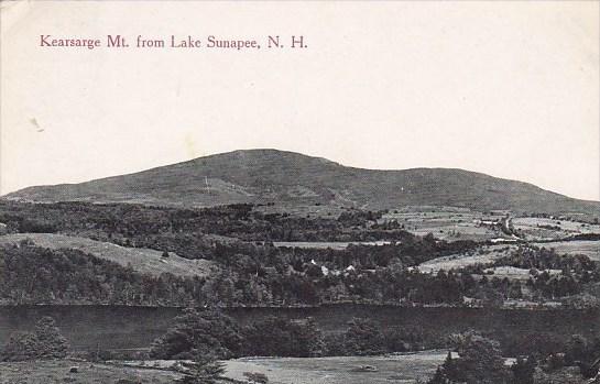 New Hampshire Lake Sunapee Kearsarge Mountain From Lake Sunapee 1919