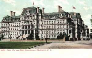 Vintage Postcard State War & Navy Departments Building Washington D.C.