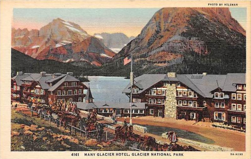 Montana Glacier National Park    Many Glacier Hotel,