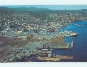 Pre-1980 AERIAL VIEW OF TOWN Nanaimo On Vancouver Island BC F8615