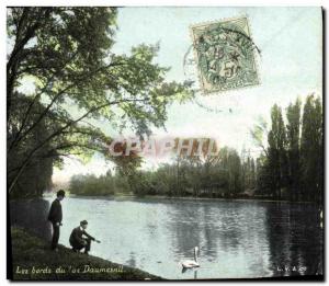 Old Postcard Bois de Vincennes The banks of Lake Daumesnil