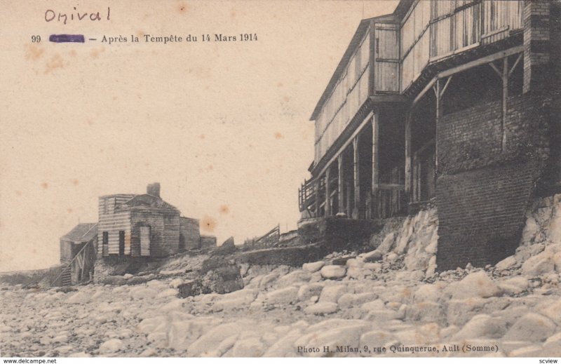 ONIVAL , France , 1914 ; Apres la Tempete du 14 Mars 1914