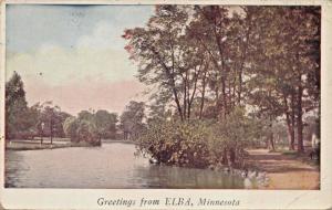 ELBA MINNESOTA GREETINGS FROM  POSTCARD 1930s