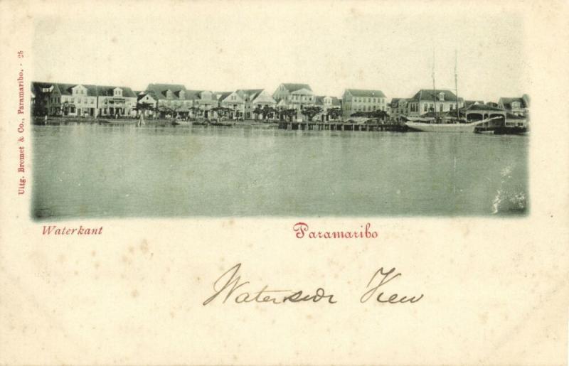 suriname, PARAMARIBO, Waterkant (1899) II