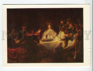 456251 USSR 1984 Dresden Gallery Rembrandt Samson asking riddles at a wedding