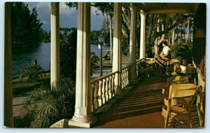 EVERGLADES, Florida FL~ Front Porch ROD & GUN CLUB 1950s Collier County Postcard