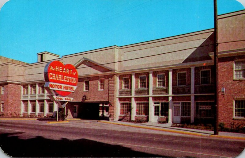 South Carolina Charleston The Heart Of Charleston Motor Hotel 1962