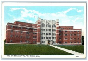 1933 New Lutheran Hospital Building Exterior Fort Dodge Iowa IA Posted Postcard