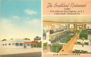 Richmond Virginia Southlands Restaurant Corp MWM Roadside Postcard 21-9467