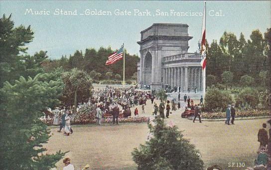 California San Francisco Music Stand Golden Gate Park