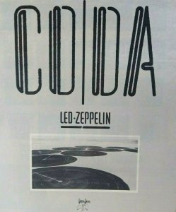 Led Zeppelin Coda AD 1982 Vintage Artwork Classic Hard Rock Music Ready To Frame