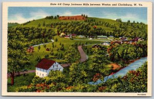 Vtg Weston Clarksburg West Virginia WV State 4-H Camp Jacksons Mills Postcard