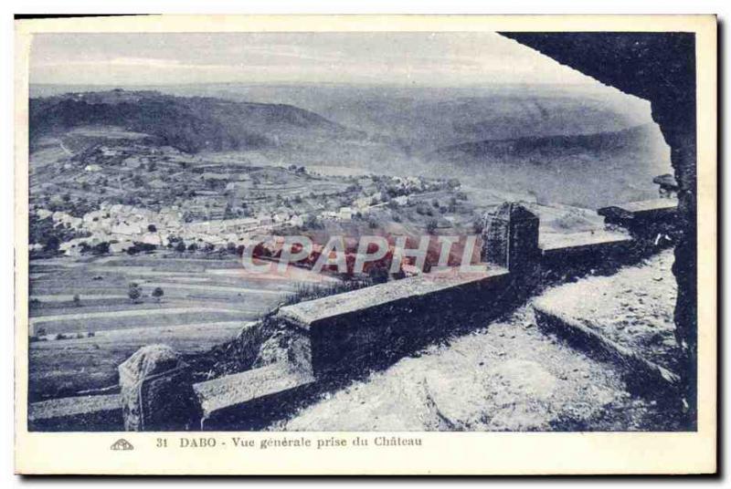 Old Postcard Dabo Vue Generale du Chateau Jack