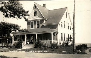 York Beach Maine ME Adams House c1910s-20s Real Photo Postcard