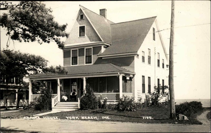 York Beach Maine ME Adams House c1910s20s Real Photo Postcard United States Maine Other