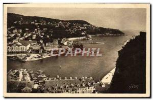 Old Postcard Nice Entrance of the Port and Mont Boron