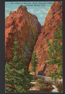 Colorado Springs Pillars of Hercules - South Cheyenne Canon pm1953 ~ Linen