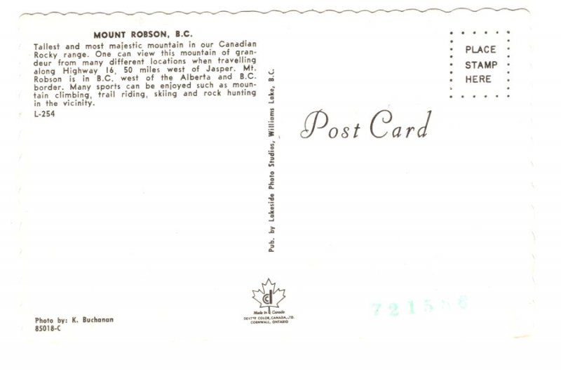 Mount Robson, British Columbia, Esso Gas Station.