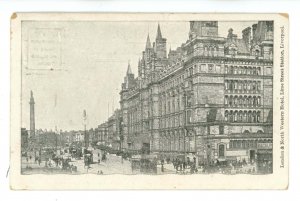 UK - England, Liverpool. London & Northwestern Hotel & Lime Street Station