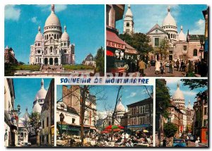 Modern Postcard Souvenir de Montmartre Paris Sacre Coeur Church St. Peter