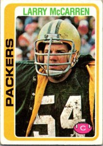 1978 Topps Football Card Larry McCarren Green Bay Packers sk7350