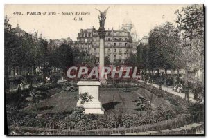 Postcard Old Paris stop 9 Square d'Anvers