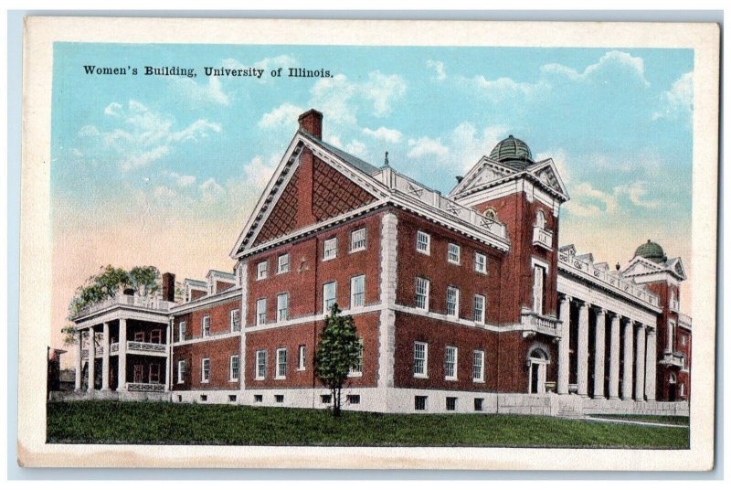 c1910's Womens Building University Of Illinois IL, Champaign IL Antique Postcard