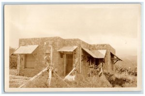 c1920's Stone House Building View Victorville CA RPPC Photo Unposted Postcard 