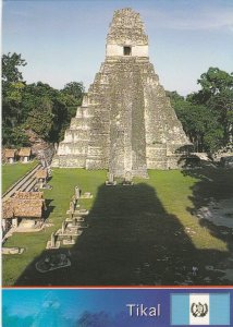 TIKAL, THE GREAT JAGUAR TEMPLE, Guatemala - Vintage POSTCARD