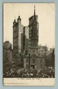 St Paul's Church New York City Postcard