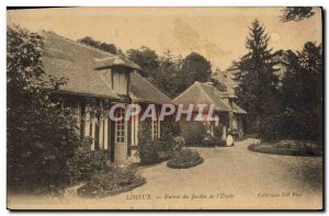 Old Postcard Lisieux Garden Entrance of L & # 39Etoile